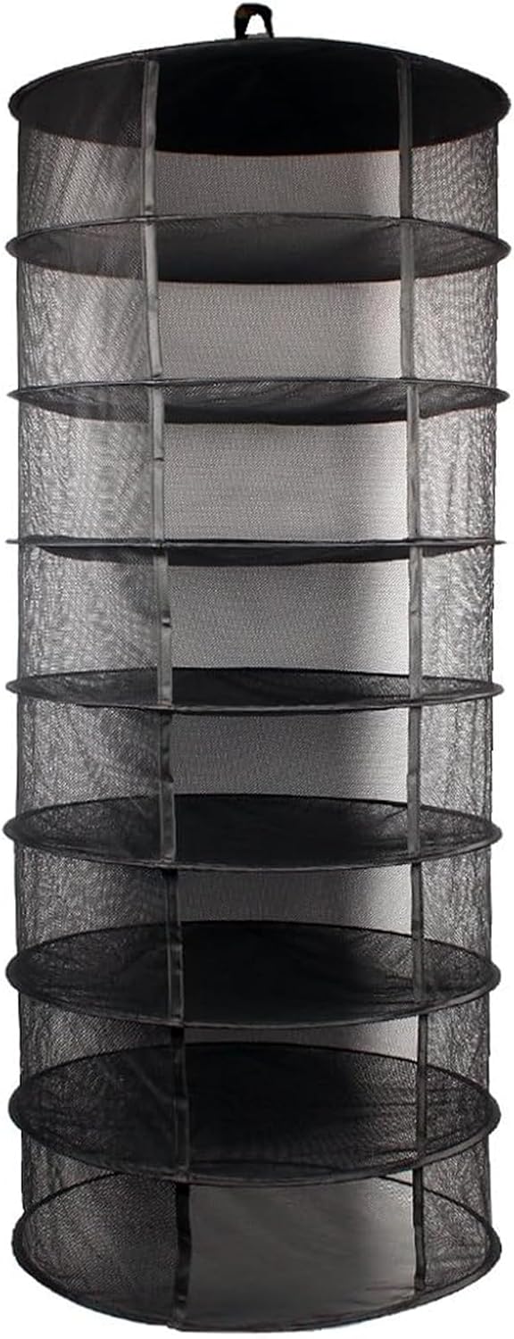 Smoho Herb Drying Rack 6 Layers Hanging Zippers