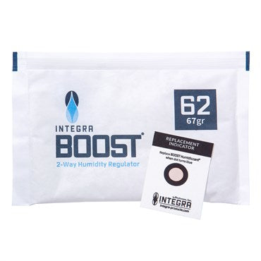 INTEGRA BOOST® 2-Way Humidity Control - 67g - 62% RH - Includes Humidity Indicator Card