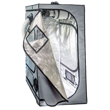 Hort2O™ Grow Tent - 3ft x 3ft x 5ft 11in - Metal Frame with Durable Fabric - Multiple Access Points - Large Opening