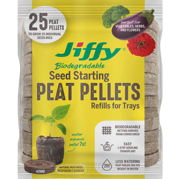 Jiffy® Peat Pellet Refill Pack - 42mm - 25 Pellets