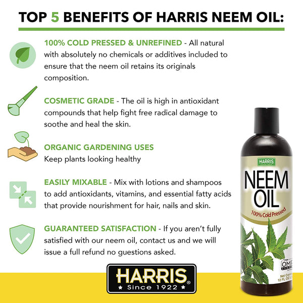 Harris Neem Oil - 12 Oz.