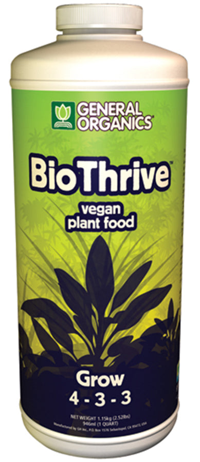 GH General Organics BioThrive Grow- 1Quart (12/Cs)