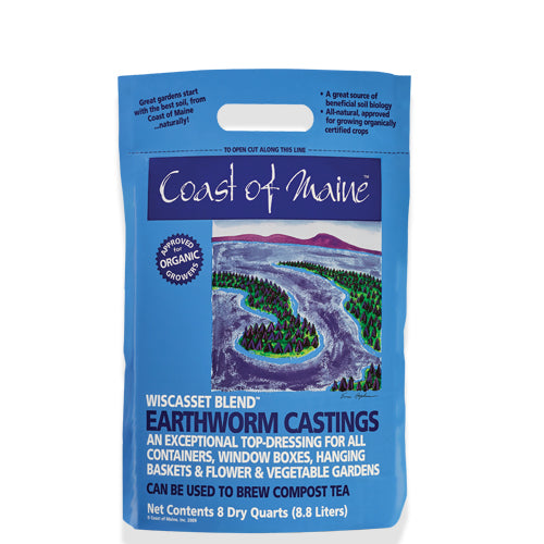 Coast of Maine Wiscasset Blend Earthworm Castings - 8 qt